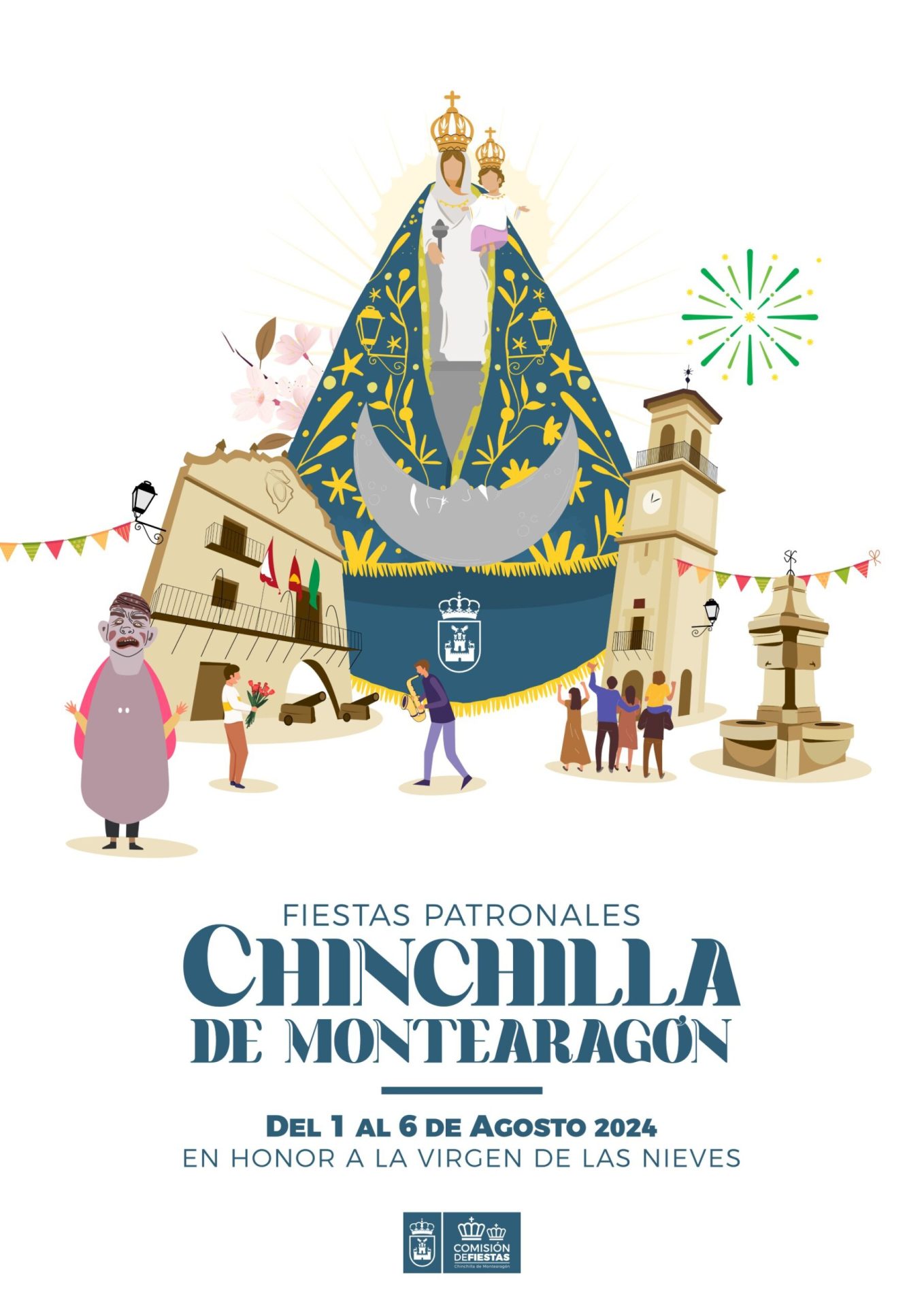 Fiestas patronales en honor a la Virgen de las Nieves 2024 Chinchilla de Monte-Aragón